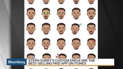 Steph Curry Emoji App Tops Kim Kardashian on iTunes News Clip