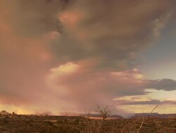 Dramatic desert sky landscape Stock Footage