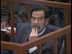 Trial of Saddam Hussein resumes News Clip