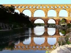 Pont du Gard Stock Footage