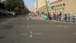 Participants of the Berlin Marathon, major running and sporting event , Berlin Stock Footage