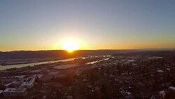 Aerial Oregon Portland Stock Footage
