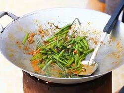 Cooking Thai food Stock Footage