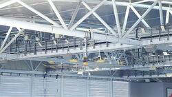 HD:large fan in the building Stock Footage