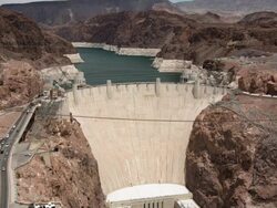 Hoover Dam Water Electricity Power Station USA Stock Footage