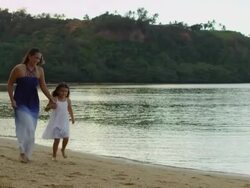 Ethnic Mother and Daughter Playing Stock Footage