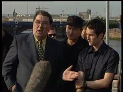 N. IRELAND: BELFAST: ROCK BAND U2 STAGE SUPPORT FOR PEACE CONCERT News Clip