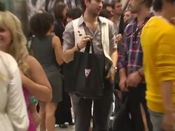 Guess & Vanity Fair T-Shirt Launch Event To Benefit Invisible Children Stock Footage