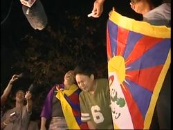 WRAP Buddhist monks protest, ADDS scuffles near Chinese embassy in New Delhi News Clip