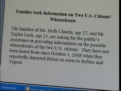 Two American journalists missing in Lebanon News Clip