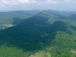 WS AERIAL View of rural area / Tennessee, United States Stock Footage