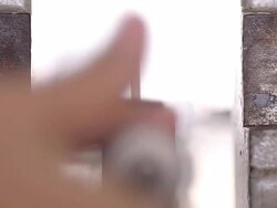 close in front of view izod impact strength testing Stock Footage