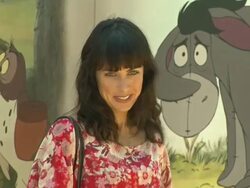 Constance Zimmer at the 'Winnie The Pooh' Honey-Colored-Carpet Premiere at Burbank CA. (Footage by WireImage Video/Getty Images Entertainment Video) Stock Footage