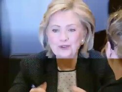 Hillary Rodham Clinton at the Hillary Rodham Clinton Book Signing Stock Footage