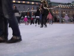 Ice-Skating Stock Footage