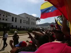 Venezuelans Continue To Pay Respects To Hugo Chavez As He Lies In State Stock Footage