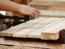 Sticking lumber Stock Footage