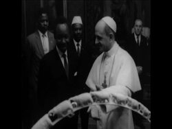 CAN 076 TANZANIAN PRESIDENT JULIUS NYERERE MEETS POPE PAUL VI Instructional Video