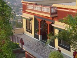 WS Young monks at Kopan Monastery / Kathmandu, Central, Nepal Stock Footage