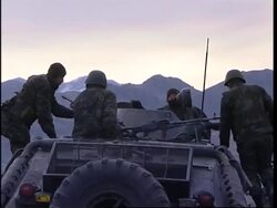 Turkish soldiers on border, minesweeping, patrols News Clip