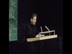 SYND 16/11/1971 CHINA MAKES A SPEECH IN THE UN Instructional Video