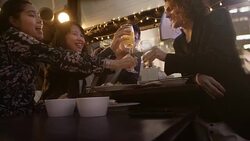 Shibuya Friends Toast Restaurant Slow motion Tokyo Japan. Stock Footage