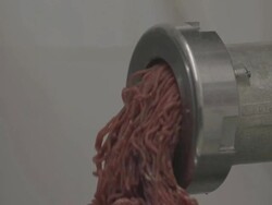 UK butcher's shop John F Pritchard's in the Minster Town of Southwell, Nottinghamshire on March 5, 2013. Stock Footage