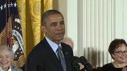 President Barack Obama awarded the Presidential Medal of Freedom to 18 prominent Americans Monday that included the likes of actor Meryl Streep, musician Stevie Wonder and TV journalist Tom Brokaw. (Nov. 24) News Clip