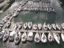  MS Port Rhu at Douarnenez / Douarnenez, Brittany, France Stock Footage