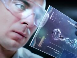 Chemical examination in laboratory. Stock Footage