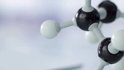 Scientific model of molecule Stock Footage