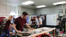 Tuition on Precision Measurement Instruments Stock Footage