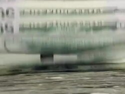 Bank Money Counting Machine with $50 and $100 Bills Stock Footage