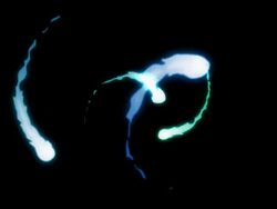 Fireballs transition - 2D animation Stock Footage