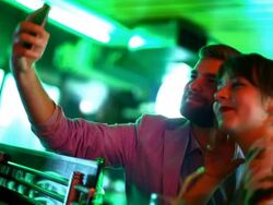 Selfie addicts. Stock Footage