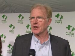 INTERVIEW - Ed Begley Jr. on the event, and on other green organizations that he supports at the Global Green USA 11th Annual Pre-OscarÂ® Party Stock Footage