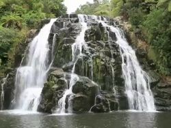 HD Video of Waterfall in New Zealand Stock Footage
