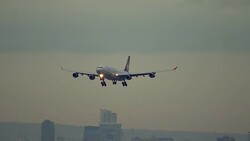 Aerials of planes landing at Heathrow Airport News Clip