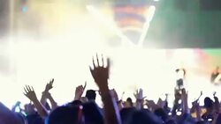 Concert crowd partying. Stock Footage