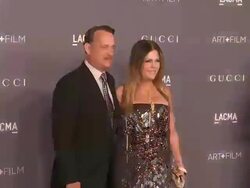 Tom Hanks, Rita Wilson at LACMA Hosts 2012 Art + Film Gala Honoring Ed Ruscha And Stanley Kubrick Presented By Gucci Stock Footage