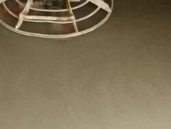 Power Trowel Smoothing Concrete Floor Stock Footage