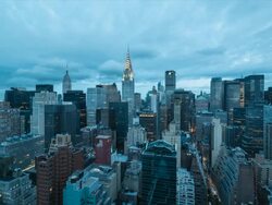 New York cityscape sunrise. Stock Footage
