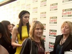 Preeya Kalidas, Lily Cole at the Jameson Empire Awards at London England. (Footage by WireImage Video/GettyImages) Stock Footage