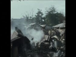 SYND 7 1 75  AFTERMATH OF COMMUNIST ROCKET ATTACK News Clip