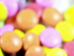 HD :Colorful chocolate coated candy Stock Footage