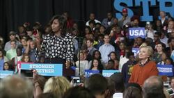 Hillary Clinton Looks To Secure Female Vote With Michelle Obama's Help News Clip