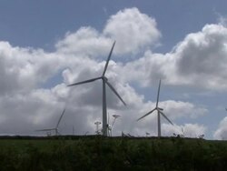 Wind Power Farm Stock Footage