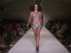Custo Barcelona - Runway - MBFW Miami Swim Stock Footage