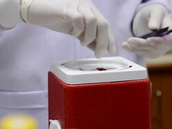 Infectious control in laboratory Stock Footage