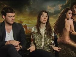 INTERVIEW Astrid Berges-Frisbey, Sam Claflin on joining the POTC franchise and more at the Pirates of the Caribbean - On Stranger Tides junkets at London England. (Footage by WireImage Video/GettyImages) Stock Footage